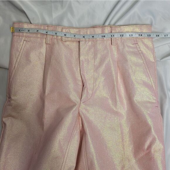 BARBIECORE pink glitter kencore khaki pants‎ unisex 31 - Picture 8 of 10